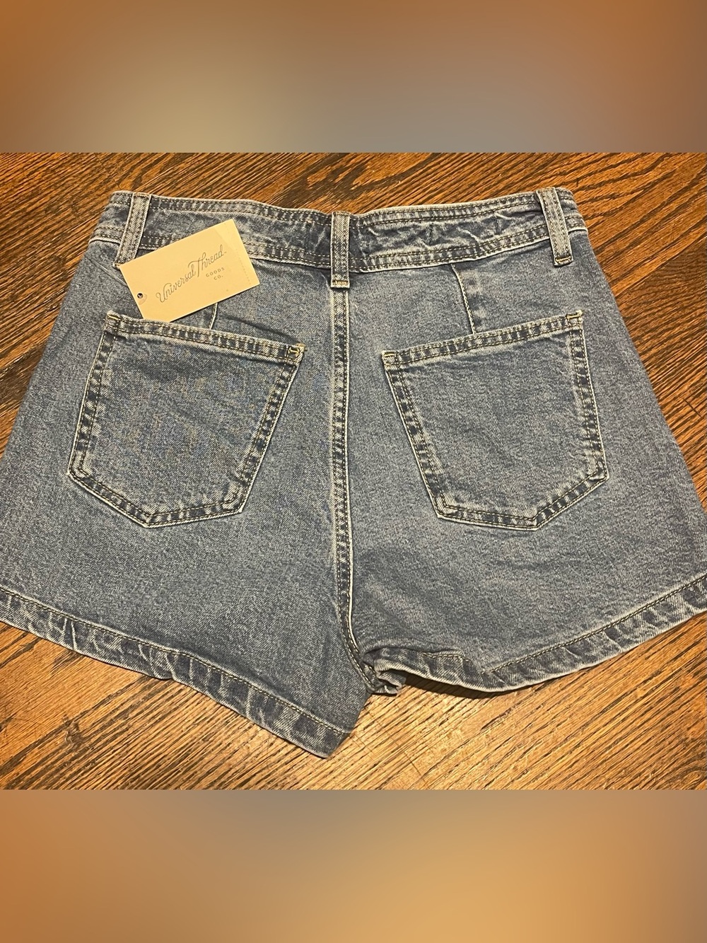 Universal Thread Mid-Rise Blue Denim Shorts casual women’s size 6 99% cotton - Picture 7 of 11